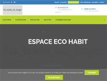 Tablet Screenshot of espace-eco-habitat.fr